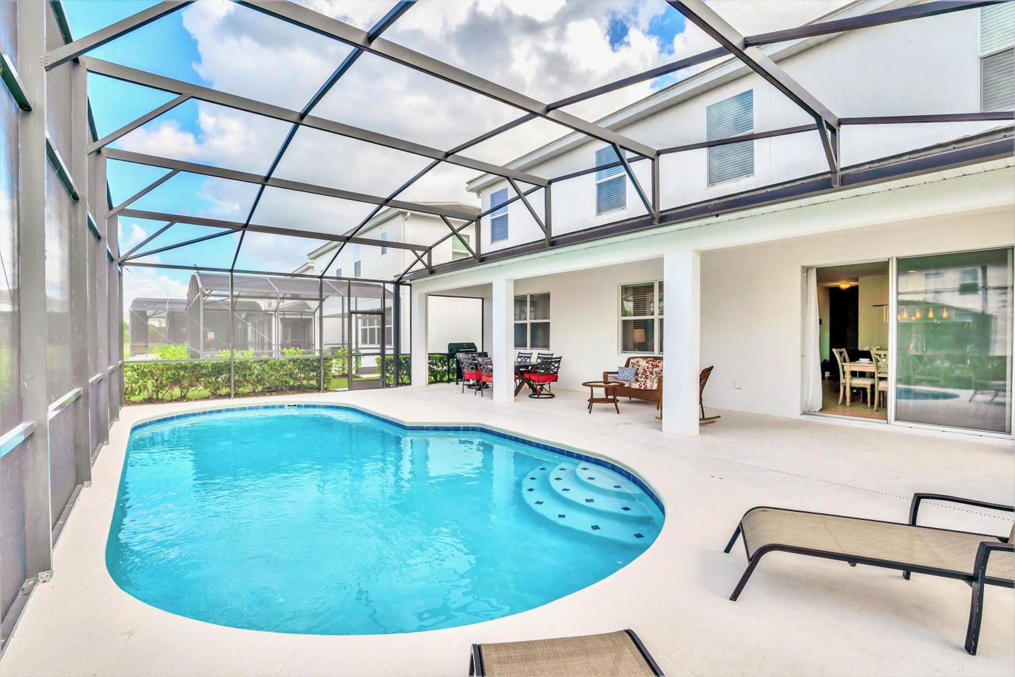8br Family - Pool Bbq Games - Near * Kissimmee
